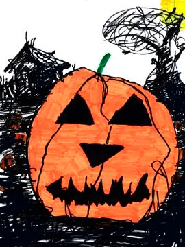 Figure of a pumpkin Stock Illustration