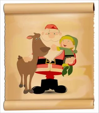 The figure of Santa Claus Stock Illustration