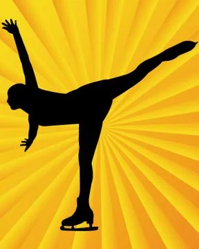 Figure skater Stock Illustration