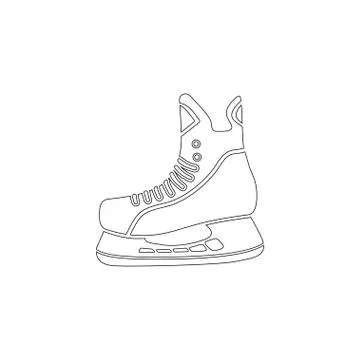 Figure skates. flat vector icon Stock Illustration