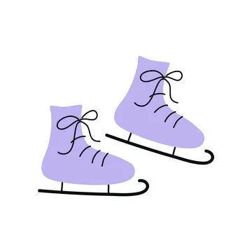 Figure skates Stock Illustration