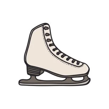 Figure skates vector illustration. Stock Illustration