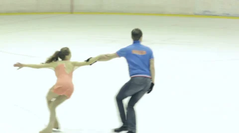 Figure Skating Back Inside Death Spiral Video stock 35273061