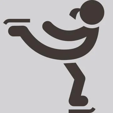 Figure skating Stock Illustration