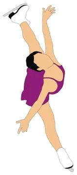 Figure skating Stock Illustration