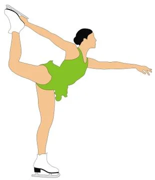 Figure skating Stock Illustration