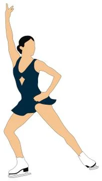 Figure skating Stock Illustration
