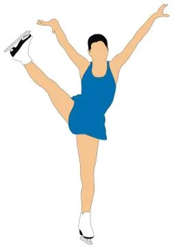 Figure skating Stock Illustration