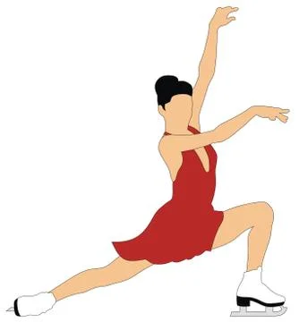 Figure skating Stock Illustration