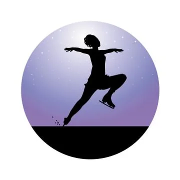 Figure Skating Stock Illustration