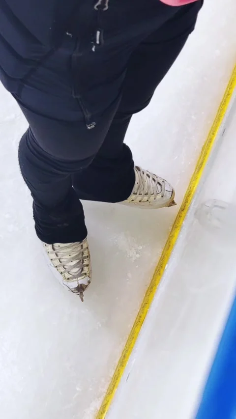 Figure skating lesson. Figure skaters training at the rink. Professional sports. Video stock 331761672