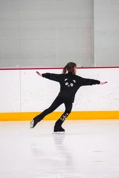 Figure skating practice Stock Photos