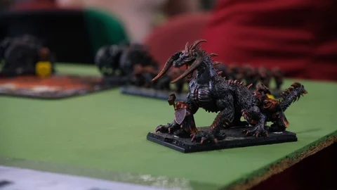 Figure on table for game Age of Sigmar 動画素材 114004131