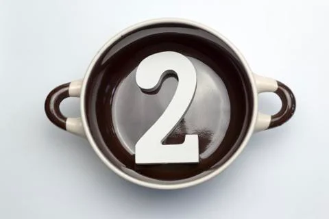 Figure two on the bottom of the tureen. Stock Photos