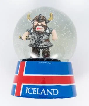 Figure of a Viking in a bubble Stock Photos