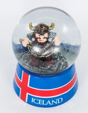 Figure of a Viking in a bubble Stock Photos
