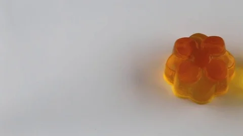 Figure yellow jelly Stock Footage 72216075