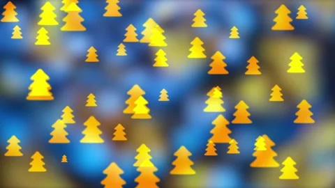 Figured Bokeh Christmas Tree Background Stock Footage 119847592