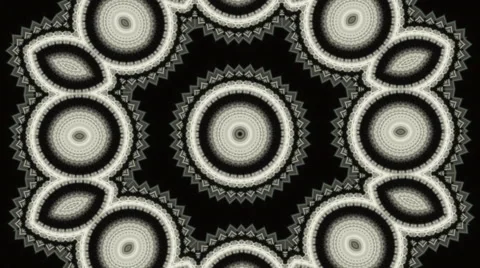 Figured illuminated kaleidoscopic pattern. Stock Footage 46875900