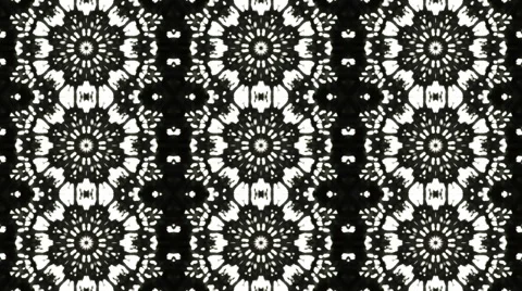 Figured kaleidoscopic pattern with three lines of twinkle rings. Video stock 47056132