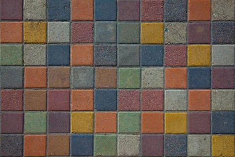 Figured paving slabs 写真素材