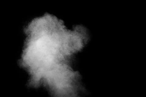 Figured smoke on a dark background. Abstract background, design element, for  Stock Photos