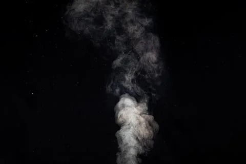 Figured smoke on a dark background. Abstract background, design element, for  Stock Photos