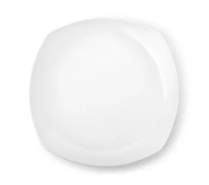 Figured white plate Stock Photos