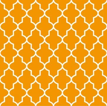 Figured window grating with arabian ornament, seamless pattern Stock Illustration