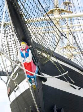 Figurehead of an old sailing ship Stock Photos