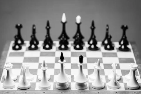 Figures on the chessboard Stock Photos