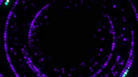 Figures in circles Stock Footage 170670990