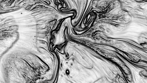 Figures Created by the Scratched Surface Movement Drawing Texture 2 Stock Footage 313755063