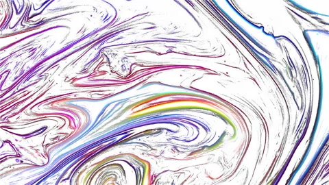 Figures Created by the Scratched Surface Movement Drawing Texture 25 Stock Footage 313967208