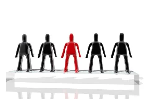 Figures of different colors Stock Illustration