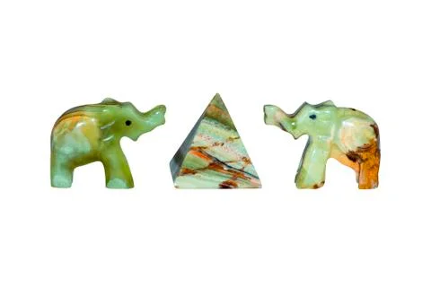 Figures of elephants Stock Photos