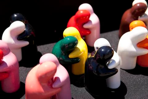 Figures embracing Stock Photos