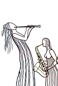 Figures jazz Stock-Fotos