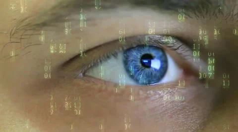 Figures in movement and men blue eye Video stock 53165671