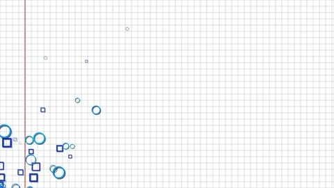 Figures on notebook sheet Stock Footage 75625991