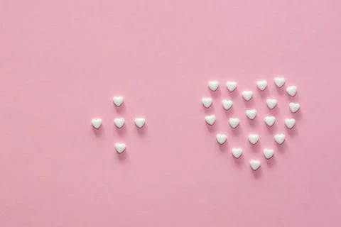 The figures of pills on the background Stock Photos