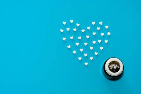 The figures of pills on the background Stock Photos