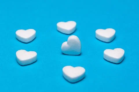 The figures of pills on the background Stock Photos