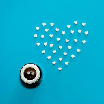 The figures of pills on the background Stock Photos
