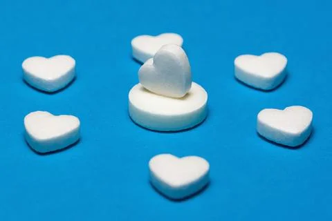 The figures of pills on the background Stock Photos