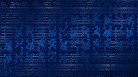 Figures. Press wall - background with many numbers replacing each other. 스톡 동영상 145178141