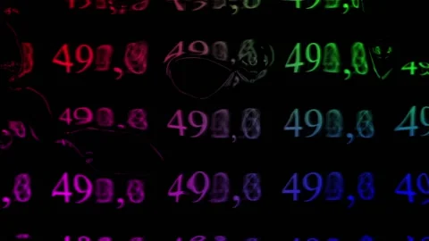 Figures in Water Stock Footage 93461413