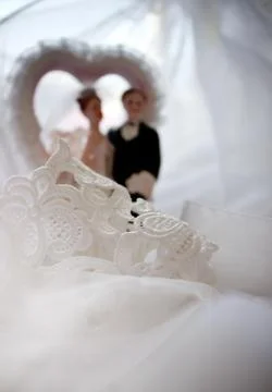 Figures of a wedding Stock Photos