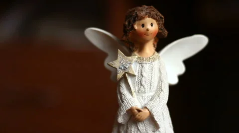 Figurine Of Angel 2 Stock Footage 49060596