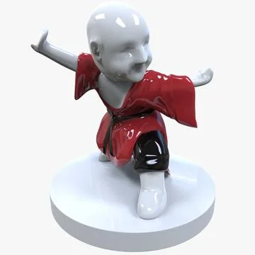 Figurine Martial Arts 3D Model